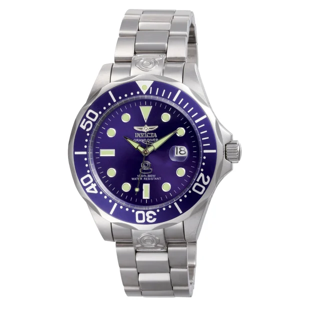 Invicta Grand Diver Deep Garrison Automatic Watch - 47mm. Steel (3045) kol saati