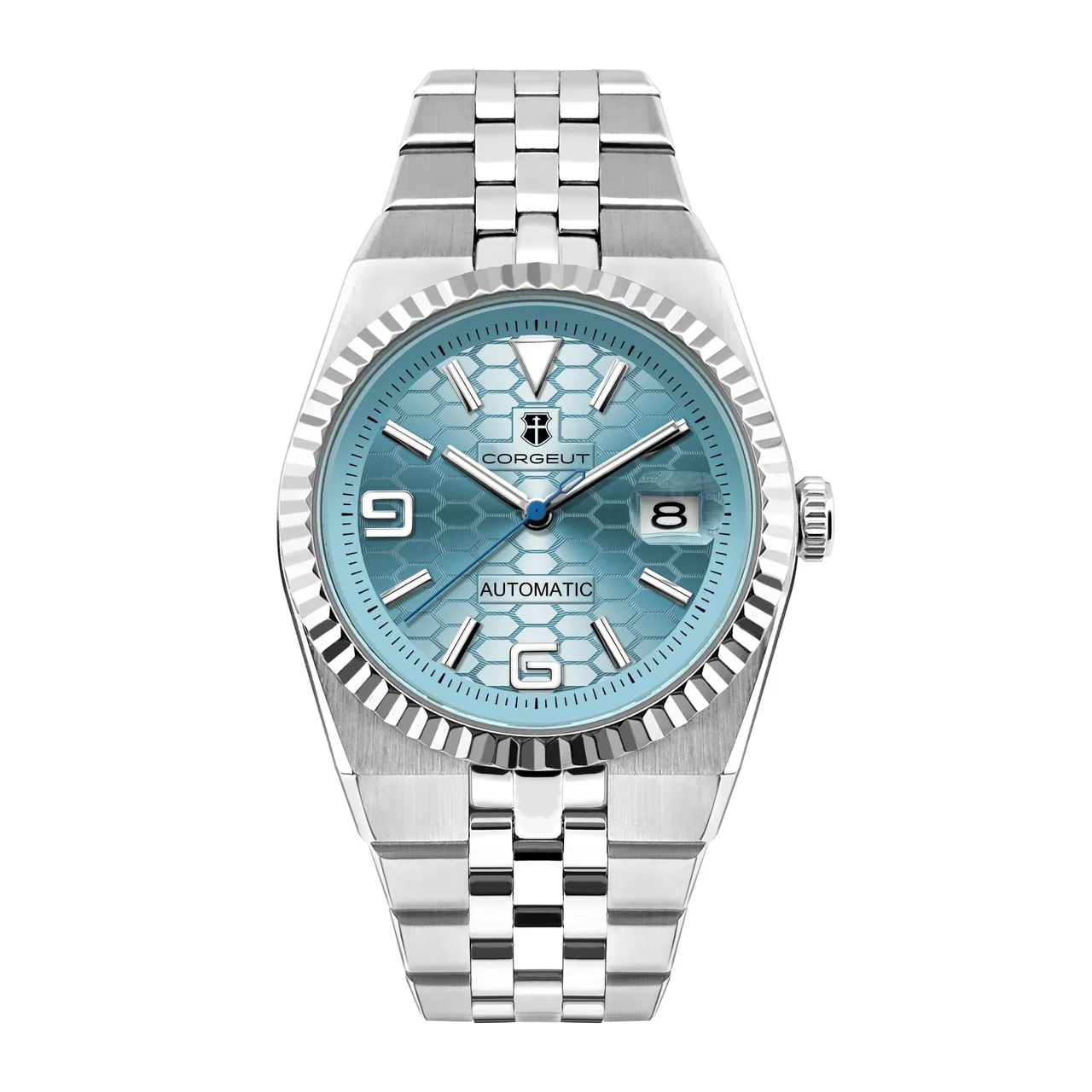 Tandorio Custom land-dweller Mod Corgeut 6033 Japan NH35 miyota 8215 Automatic Sapphire Luminous 100M Water Resistant Cushion Case Dive Watch 12000053416816693 40 mm kol saati
