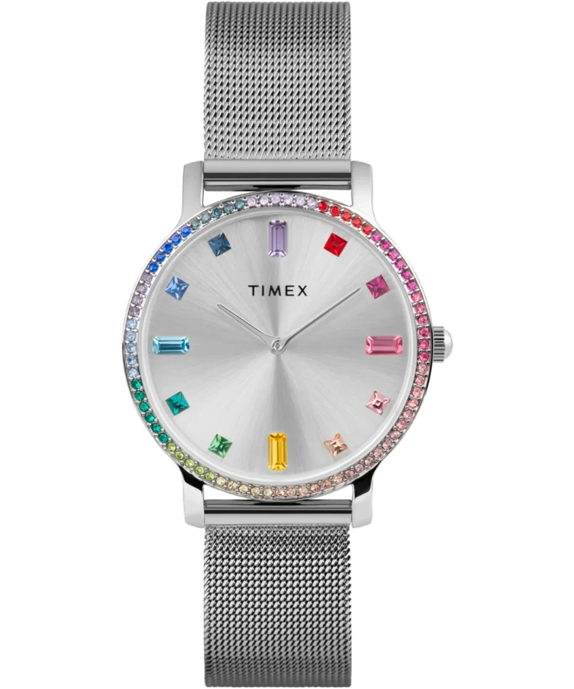 Timex Transcend 34mm Mesh Bracelet Watch TW2W19100 34 mm kol saati