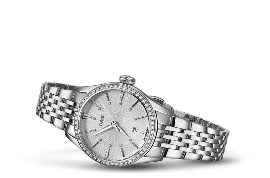 Oris Artelier Date Diamonds 01 561 7722 4951-07 8 14 79 28 mm kol saati