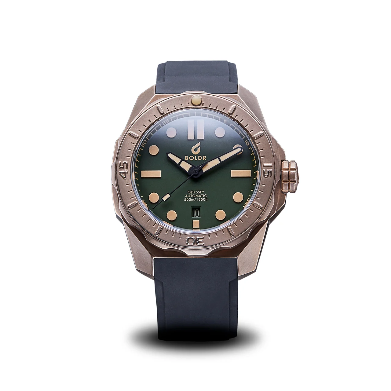 BOLDR Supply Co. Odyssey Bronze Pine Green OD-PG-BRZ-22-52 45.5 mm kol saati