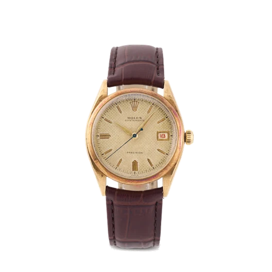 Rolex ROLEX, REF. 6094, OYSTERDATE A fine, self-winding, stainless steel wristwatch with d