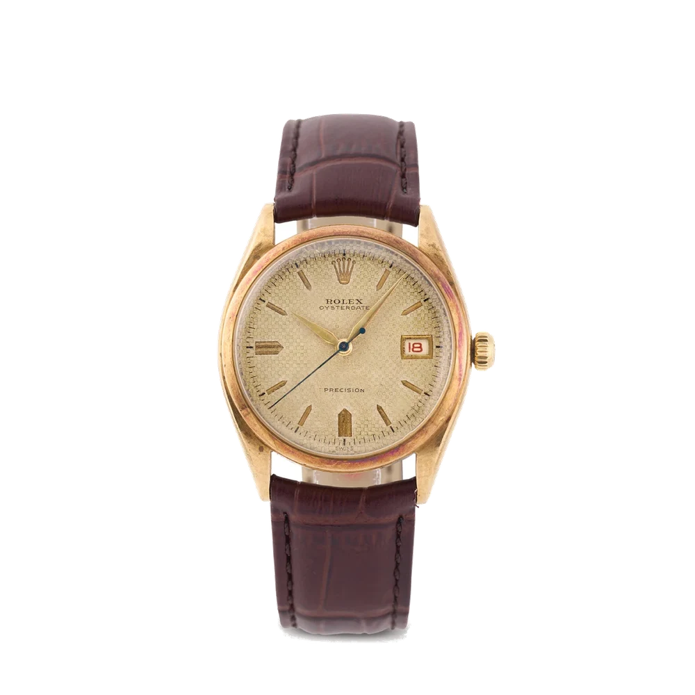 Rolex ROLEX, REF. 6094, OYSTERDATE A fine, self-winding, stainless steel wristwatch with date. kol saati