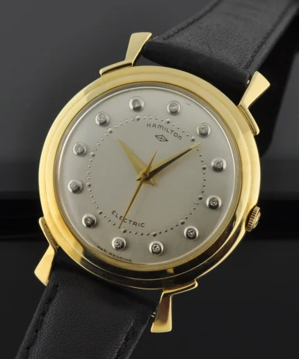 Hamilton Electric Van Horn With Silver Diamond Dial kol saati