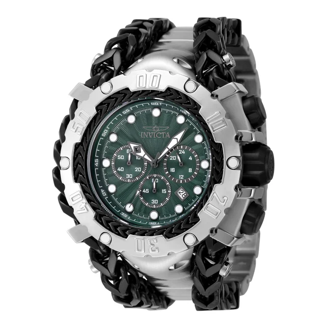 Invicta Gladiator Watch - 58.3mm, Black, Steel (48186) kol saati