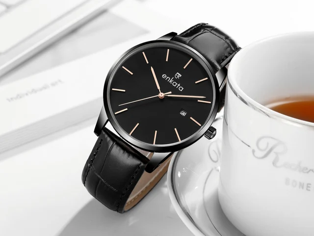 Enkatawatches Eris Dark Leather kol saati