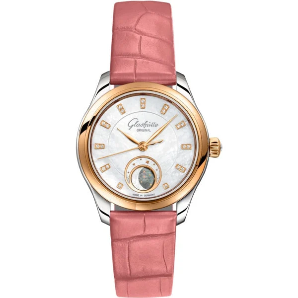 Glashutte Original Glashütte Original 1-35-14-01-06-04 Serenade Luna 32.5 mm kol saati