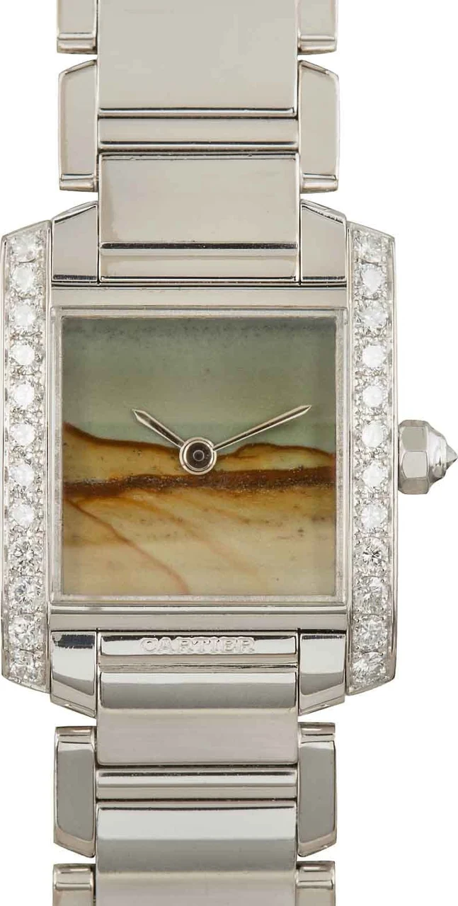 Cartier Tank Francaise 18k White Gold WE1036S3 18 mm kol saati