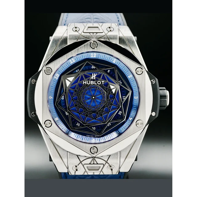 Hublot Big Bang Sang Bleu Titanium Blue 45mm POC210000068793 kol saati