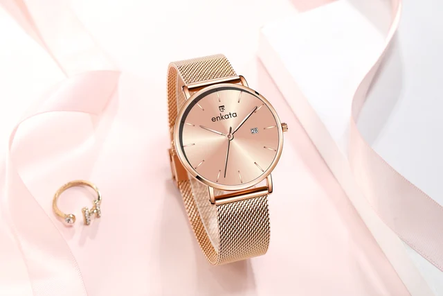 Enkatawatches Avior Rose Gold kol saati