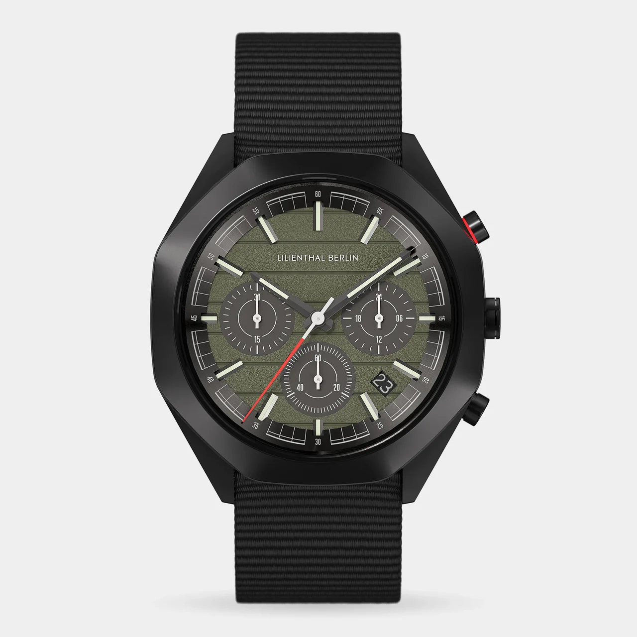 Lilienthal Berlin Octachrono OC2-002-B053C 40 mm kol saati