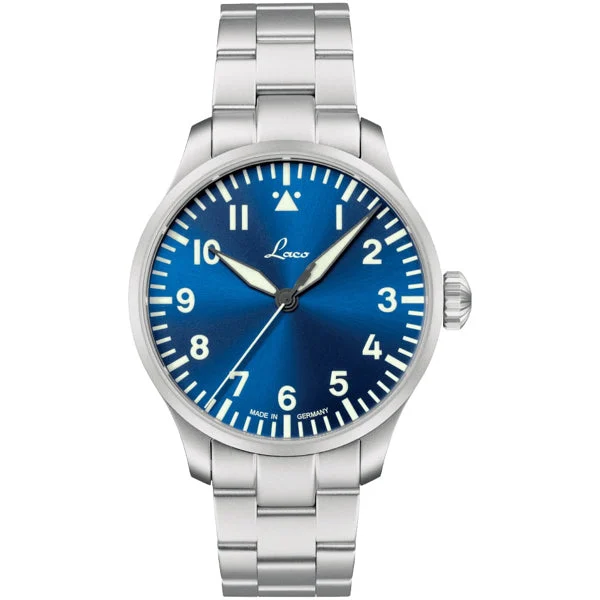 Laco Pilot Watch Augsburg Blaue Stunde 42 MB 862100.MB kol saati