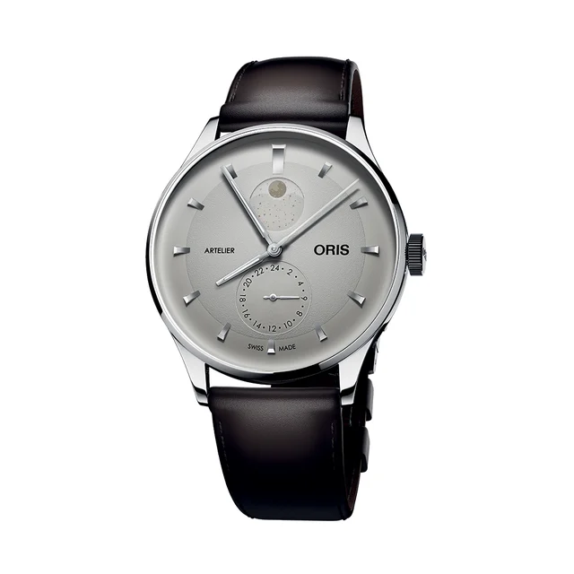 Oris Artelier Complication 39.5mm - Ivory on Leather Strap 782 7811 4051-07 6 20 17FC kol