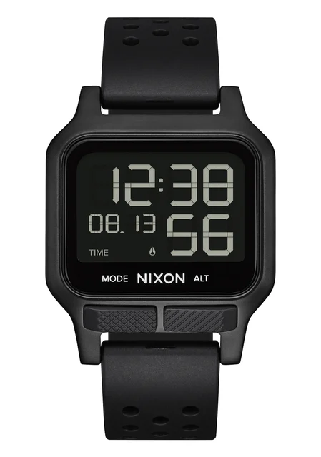 Nixon US Heat - All Black A1320-001-00 kol saati