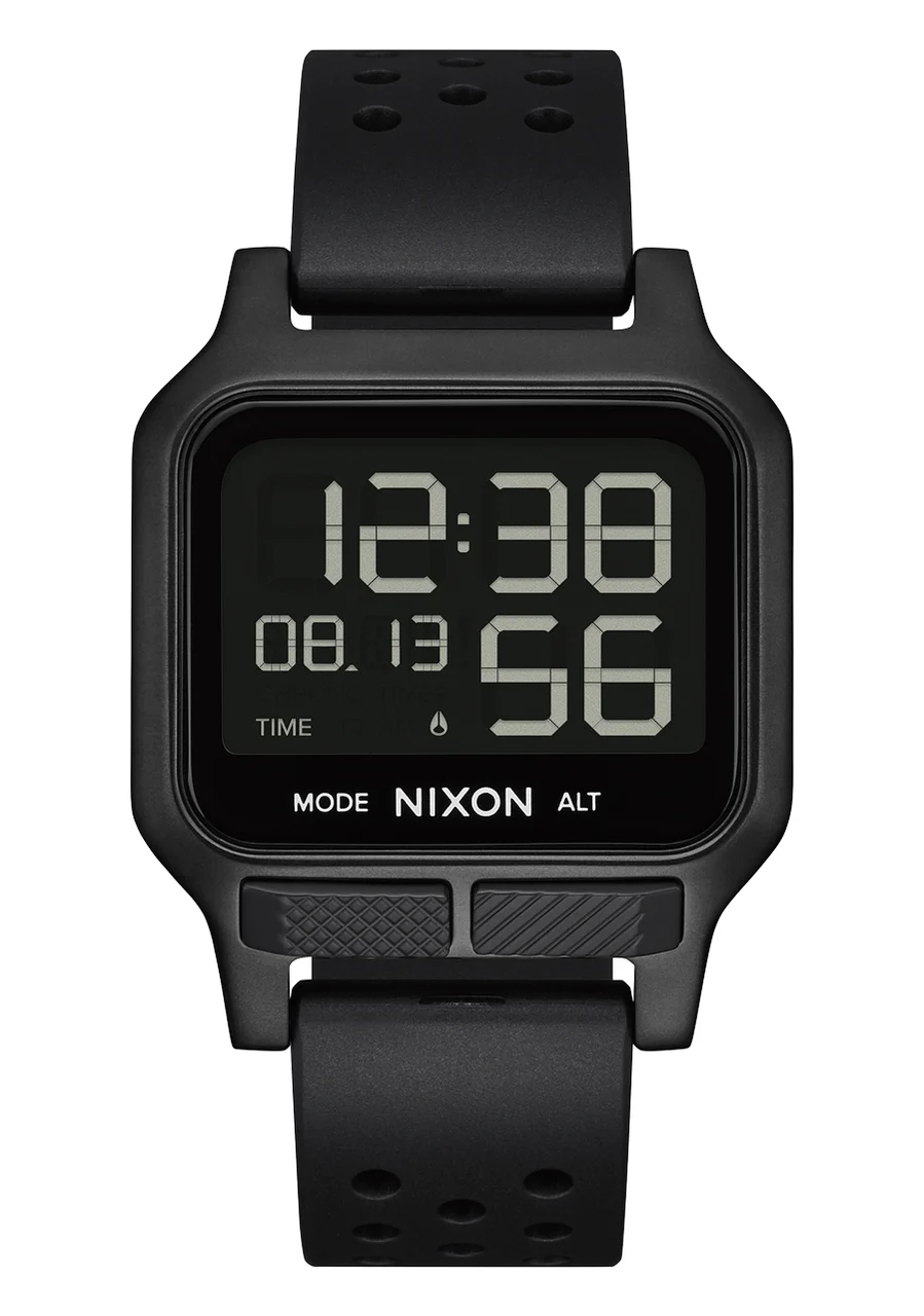 Nixon US Heat - All Black A1320-001-00 kol saati