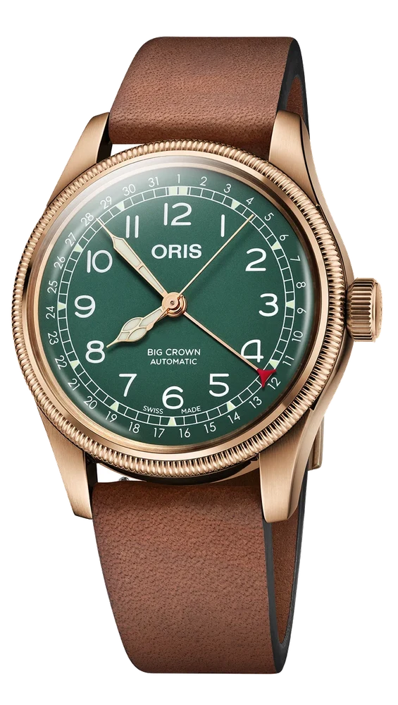 Oris Big Crown Pointer Date 80th Anniversary Edition 01 754 7741 3167-07 5 20 58BR 40 mm kol saati
