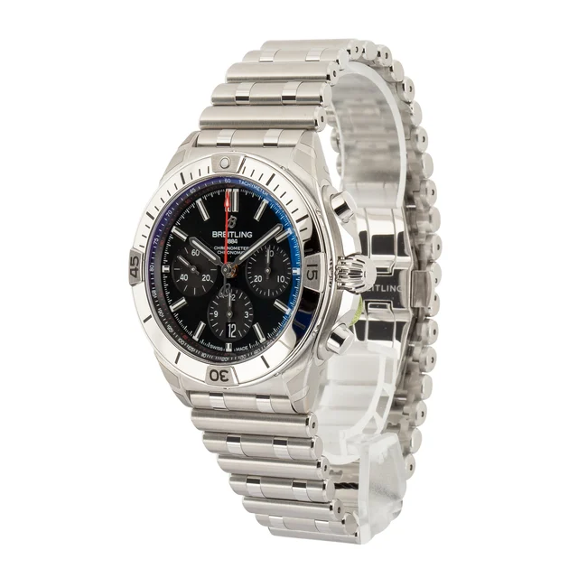 Breitling Green Dial Chronomat B01 42 Stainless Steel AB0134101L2A1 kol saati