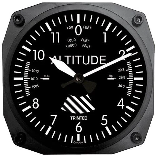 Trintec Inch Aviation Instrument Shaped Quartz Wall Clock #9060 kol saati