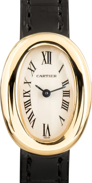 Cartier Baignoire Ref W1510956 18k Yellow Gold W1510958 kol saati