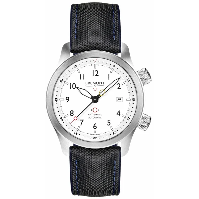 Bremont Martin Baker White Blue MBII-WH/BLUE MBII-SS-WH-C-B-P-13R kol saati