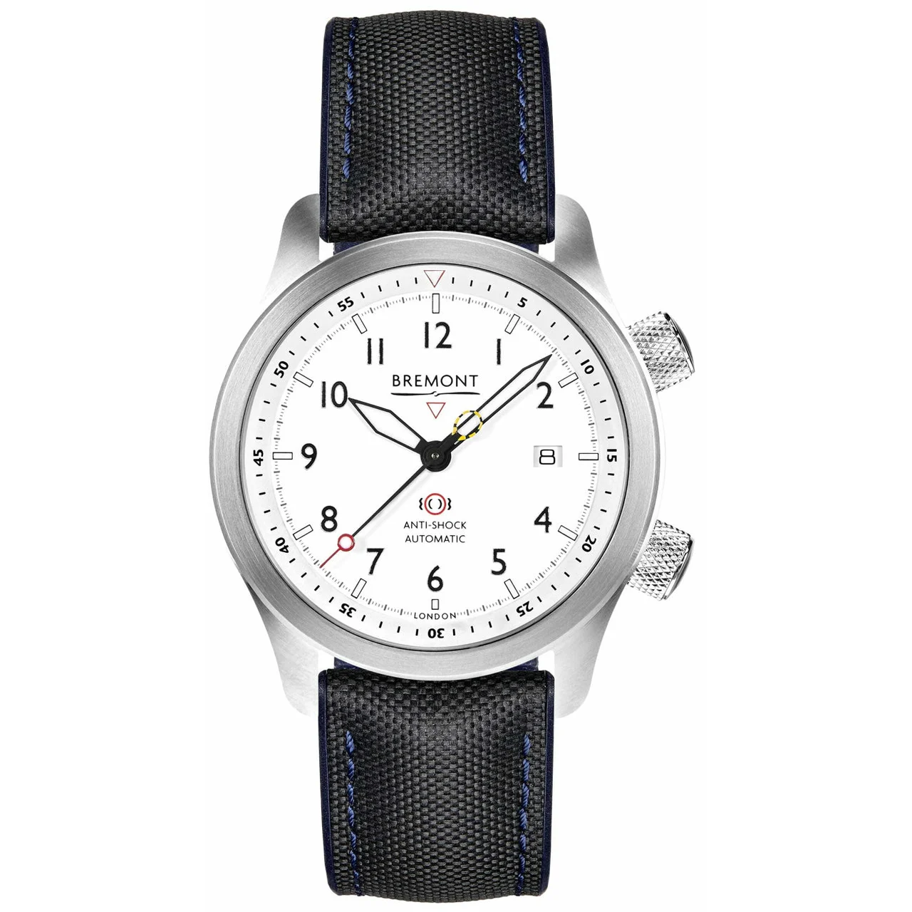 Bremont Martin Baker White Blue MBII-WH/BLUE MBII-SS-WH-C-B-P-13R 43 mm kol saati