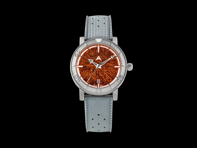 Aerotec Watches Aerotec Atlantic-The Minimalist Titanium Dive Watch - Orange kol saati