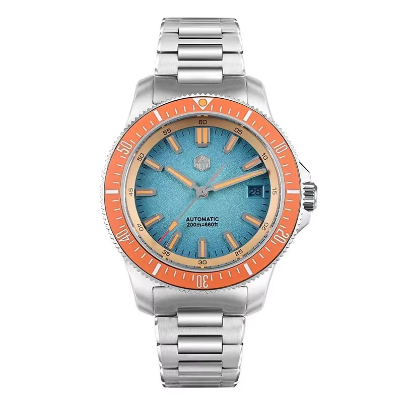 San Martin Men Automatic Watch 40mm Mechanical Di San Martin Men Automatic Watch 40mm Mechanical Wristwatch Di 40 mm kol saati