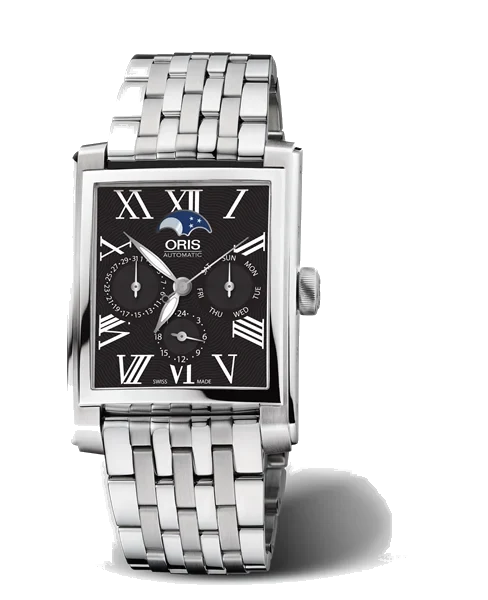 Oris Rectangular Complication 01 581 7658 4074-07 8 23 82 33 mm kol saati