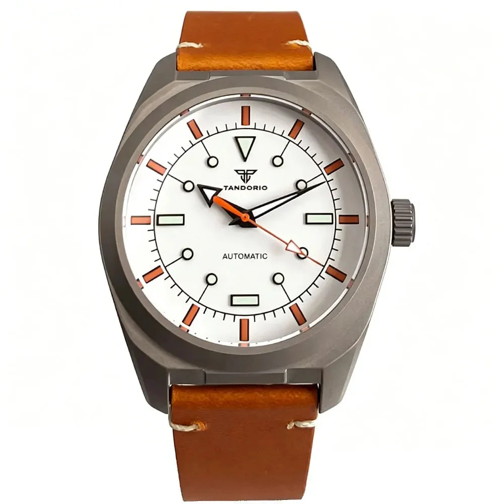 Tandorio Watches Titanium Pilot Watch Tandorio TD701 Automatic MIYOTA 8215 PT5000 Luminous Sapphire Glass 10ATM 12000058421070895 40 mm kol saati