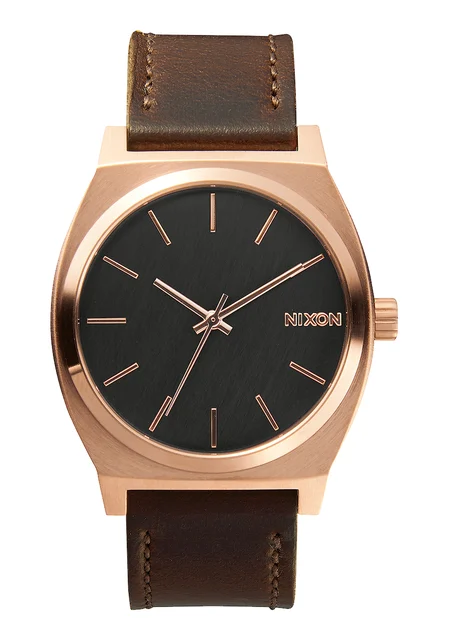 Nixon US Time Teller - Rose Gold / Gunmetal / Brown A045-2001-00 kol saati