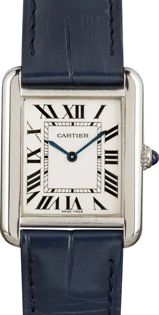 Cartier Tank Solo Stainless Steel on Leather Strap W5200005 kol saati