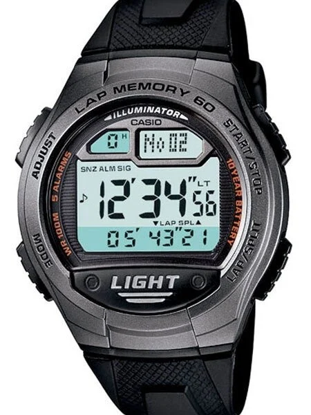 Casio Sport Runners Watch with 60 Lap Memory, Pace Signal, and Distance Calculation #W-734