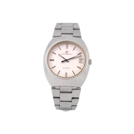 Girard-Perregaux Ref. 9505 KA, quartz, centre-seconds, date; stainless steel kol saati