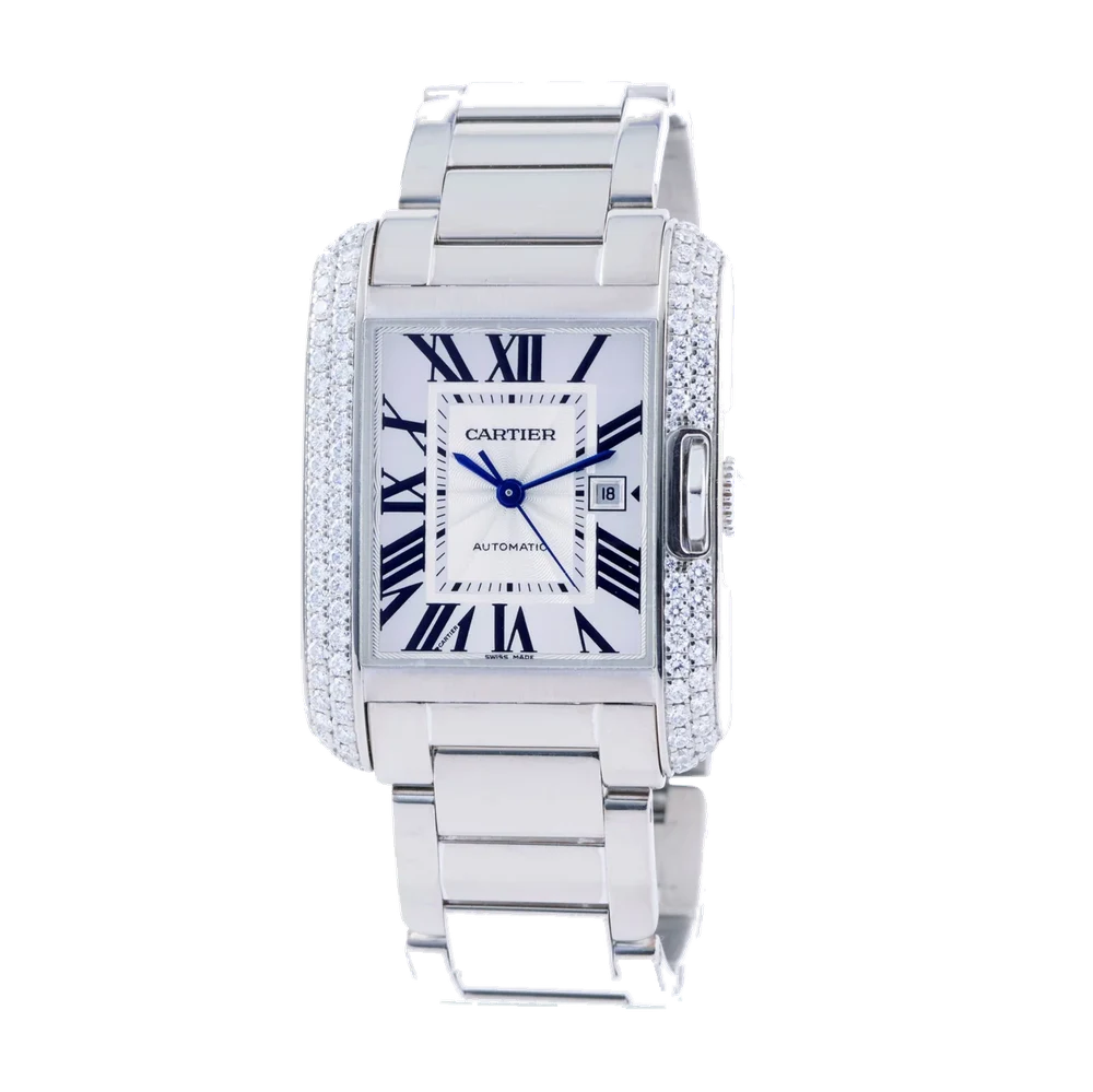 Cartier CARTIER REF. WT100009, TANK ANGLAISE, 18K WHITE GOLD kol saati
