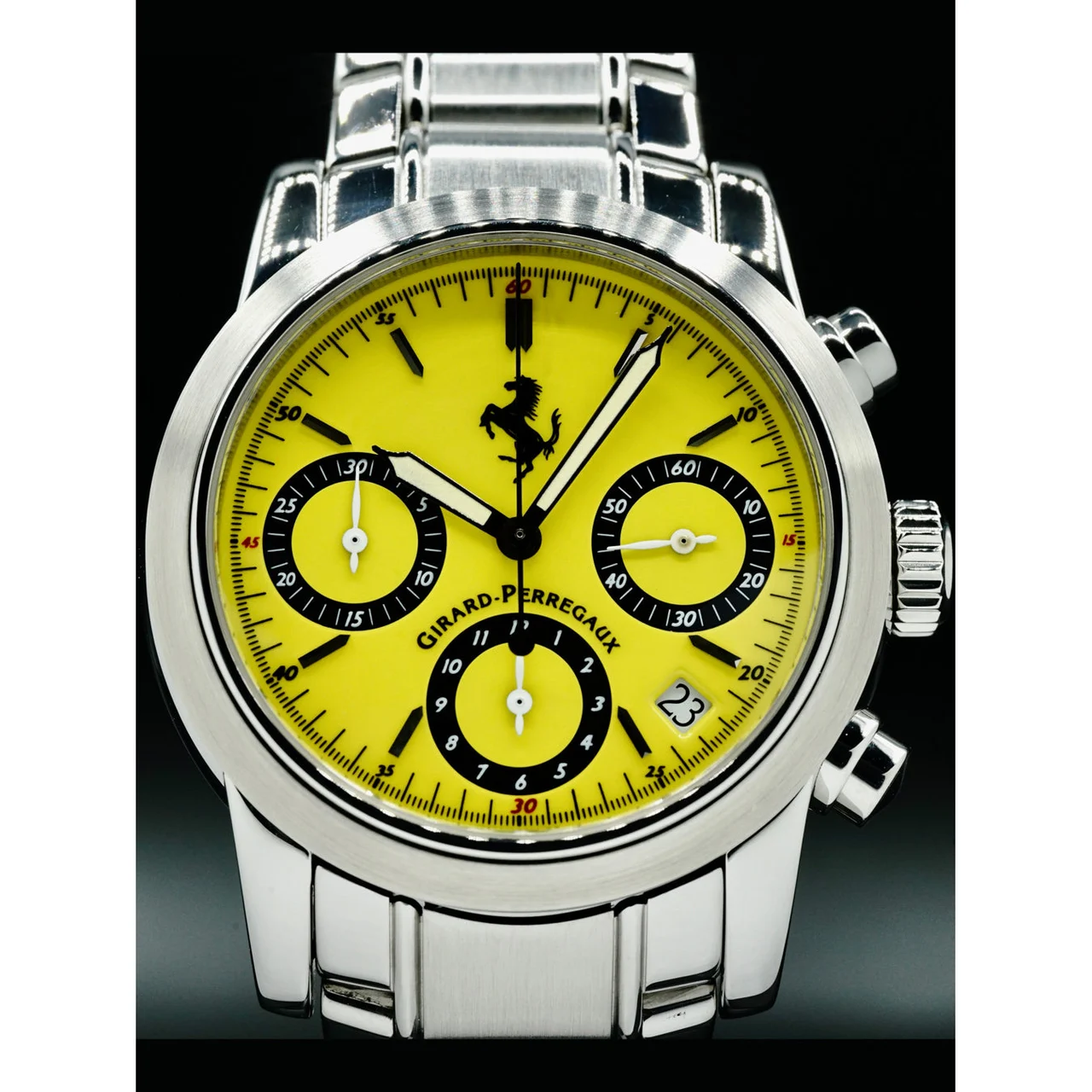 Girard-Perregaux Girard Perregaux Ferrair Chronograph Yellow Dial 8020 210000034008 38 mm kol saati