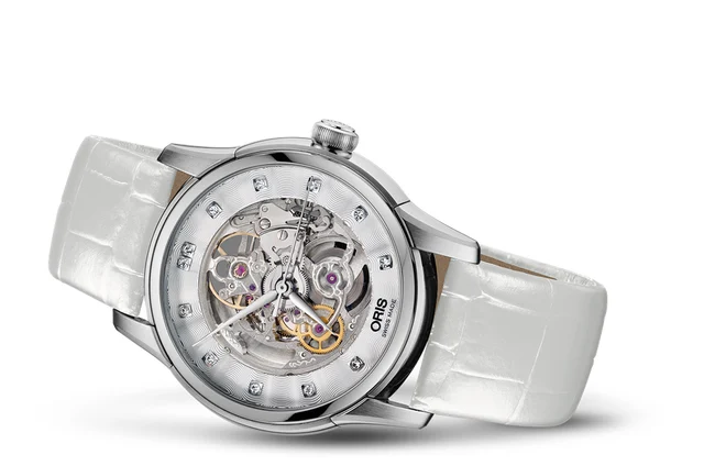 Oris Artelier Skeleton Diamonds 01 734 7670 4019-07 5 21 67FC kol saati
