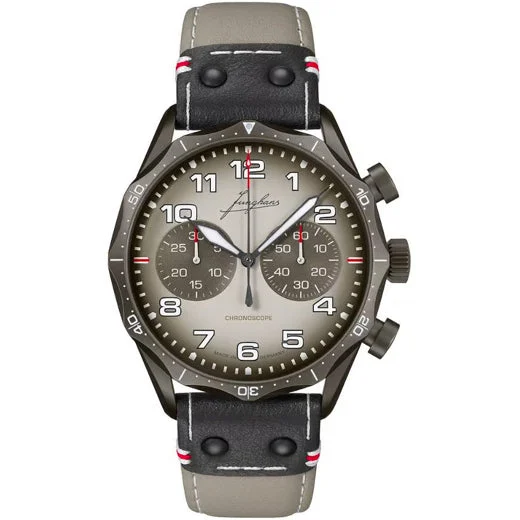 Junghans Meister Pilot Chronoscope Desert 027/3398.00 kol saati