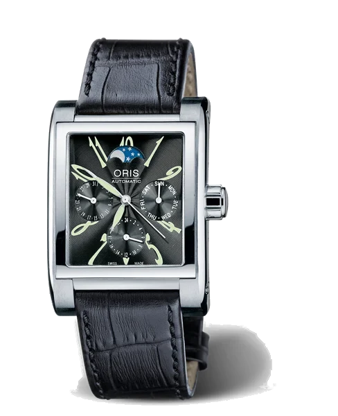 Oris Rectangular Complication 2002 01 581 7528 4064-07 5 22 44FC 33.5 mm kol saati