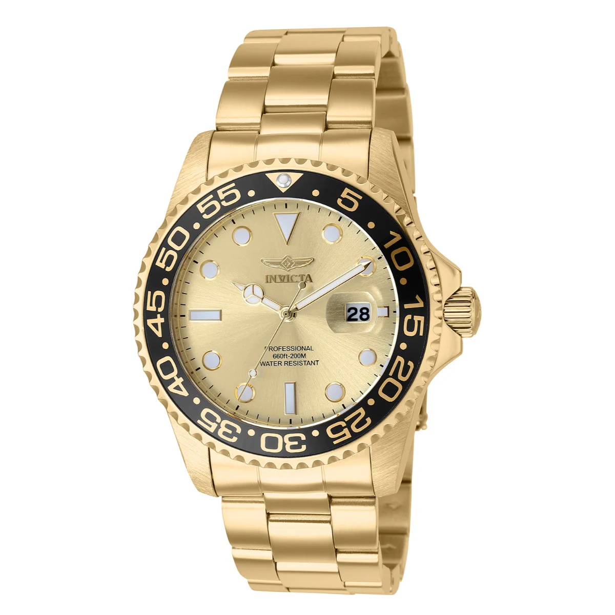 Invicta Open Box Pro Diver Watch - 42mm, Gold (AIC-36552) 42 mm kol saati
