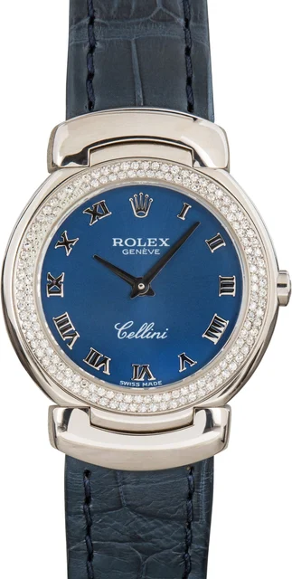 Rolex Cellini 6671 18k White Gold kol saati