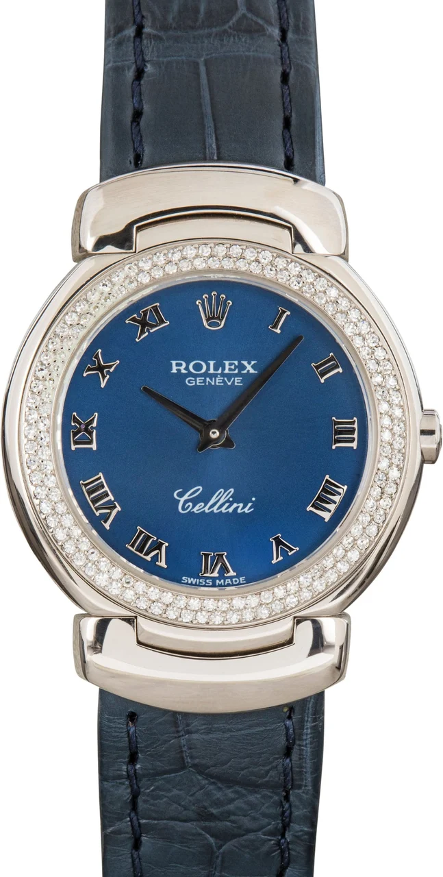 Rolex Cellini 6671 18k White Gold 26 mm kol saati