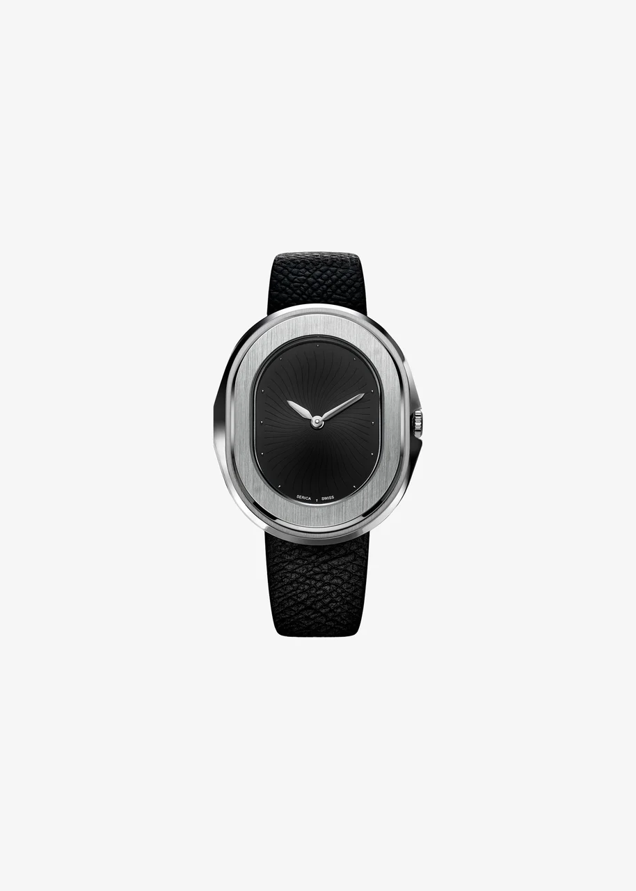 Serica Watches Parade - Réf. 1174-2 1174-BLACK-STD kol saati