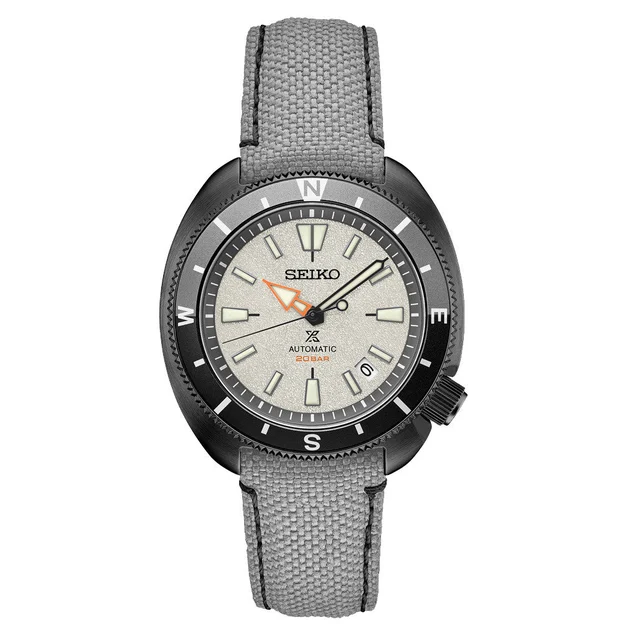 Seiko Prospex Land US Special Edition Tortoise Watch with Black Case and Gray Dial #SRPJ33