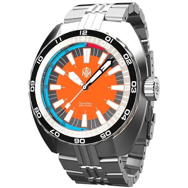 NTH DevilRay 500-Meter Automatic Dive Watch with an AR Sapphire Crystal #WW- -DRON WW-NTH-