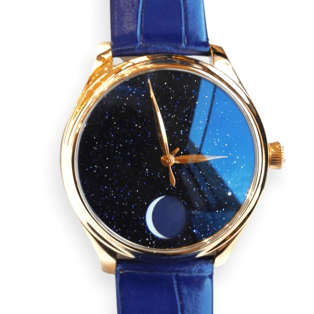 H. Moser & Cie. - Moser & Cie. Endeavour Perpetual Moon Rose Gold Pre-Owned H. Moser & Cie