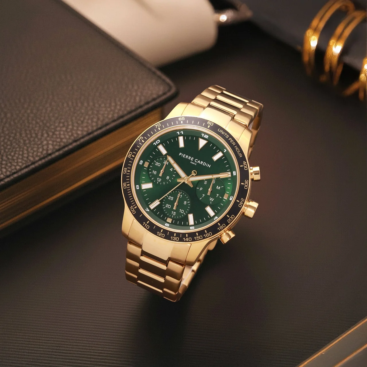 Velocity Mulitdrive Gold with Gold Metal Strap CF.1027.MG.1 41 mm kol saati