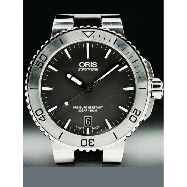 Oris Aquis Date Grey Dial SS 210000008216 kol saati