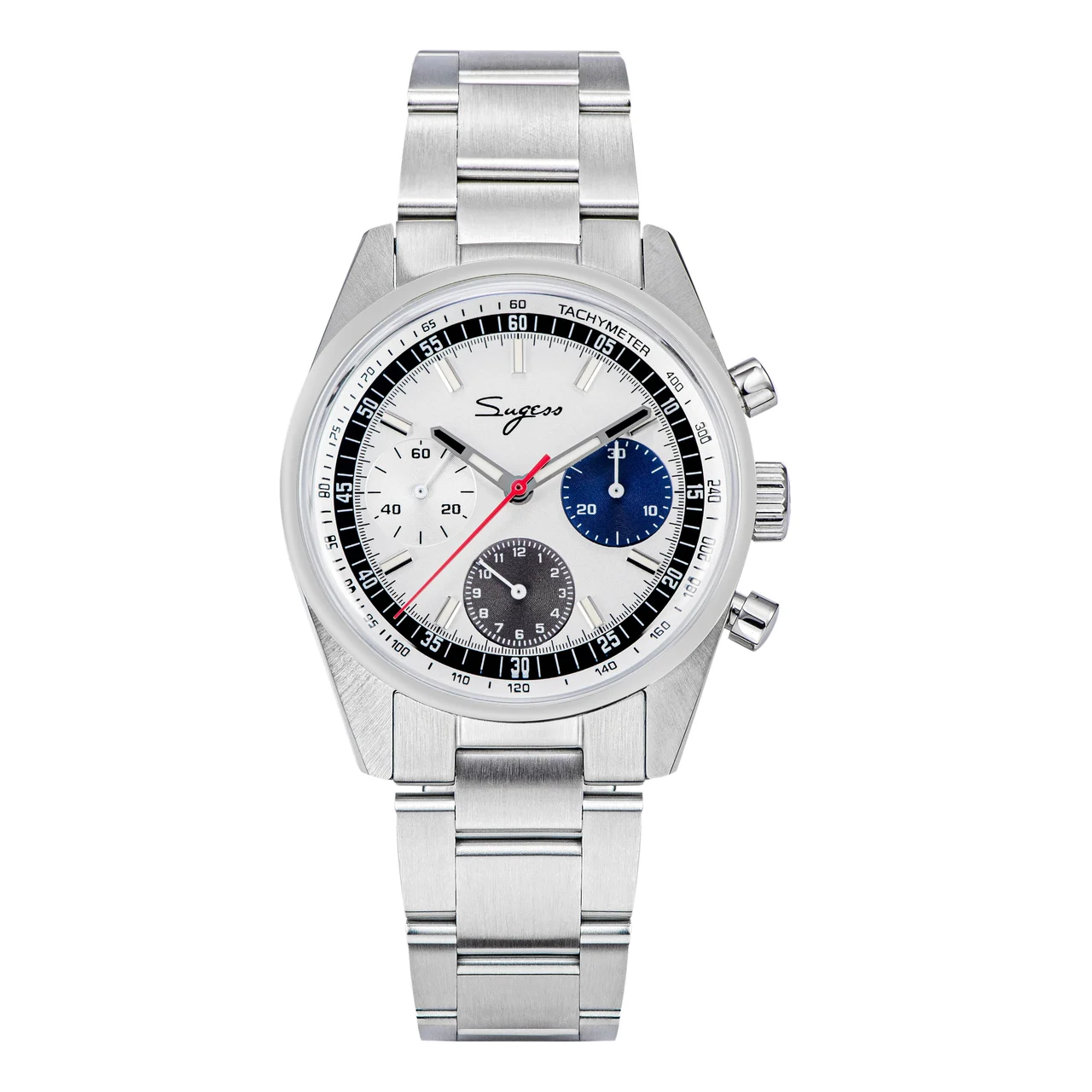 Sugess Chrono Heritage S442 Chronograph Special Dial Swan Neck Regu 38 mm kol saati