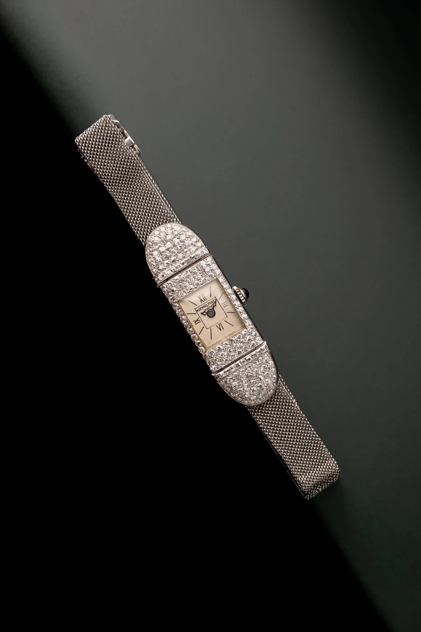Audemars Piguet Diamond Set Platinum Case Ladies Audemars Piguet Diamond Set Platinum Case 33 mm kol saati
