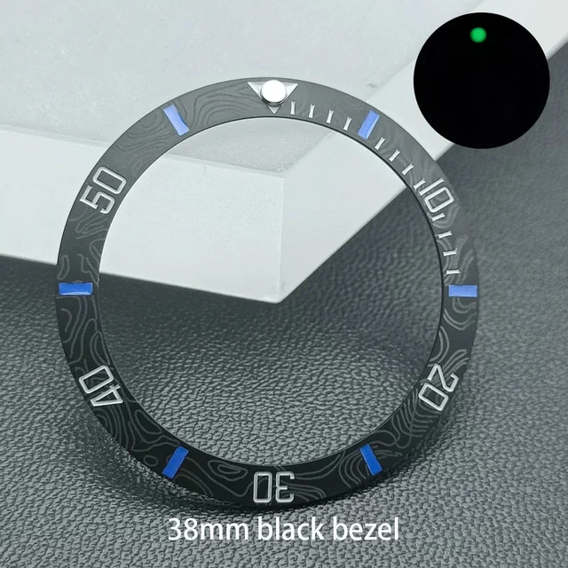 Tandorio Ceramic SUB bezel carbon brazing pattern ceramic ring luminous ceramic ring origi